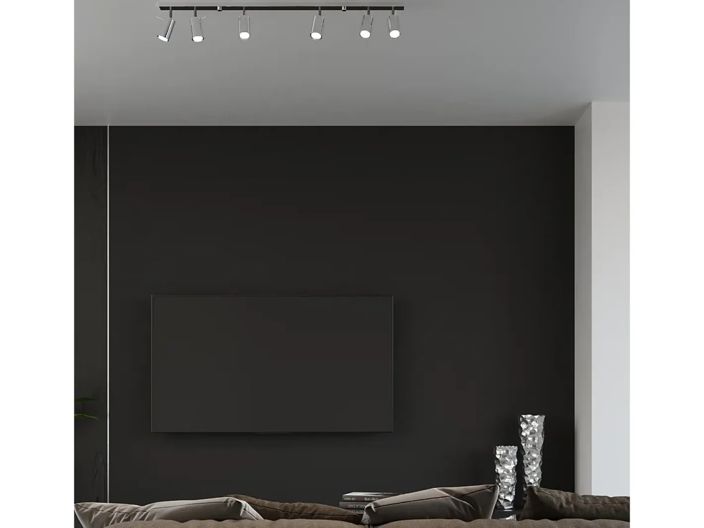 Sollux Lighting Lámparas De Techo Ring Moderno De Acero - 2 Fuentes Luminosas - L.30 X A.16 Cm - Cromo Gris Sale
