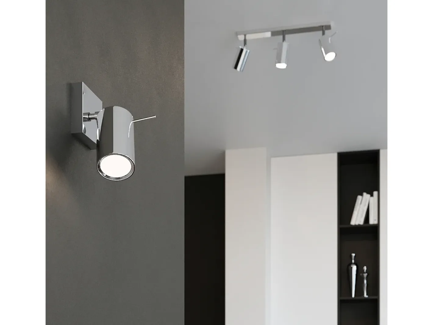Sollux Lighting Lámparas De Techo Ring Moderno De Acero - 4 Fuentes Luminosas - L.25 X A.16 Cm - Cromo Gris Online