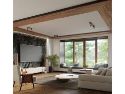 Sollux Lighting Lámparas de techo Shad moderno de acero/madera - 1 fuentes luminosas 4000K - L.14 x A.11 cm - madera negra Negro
