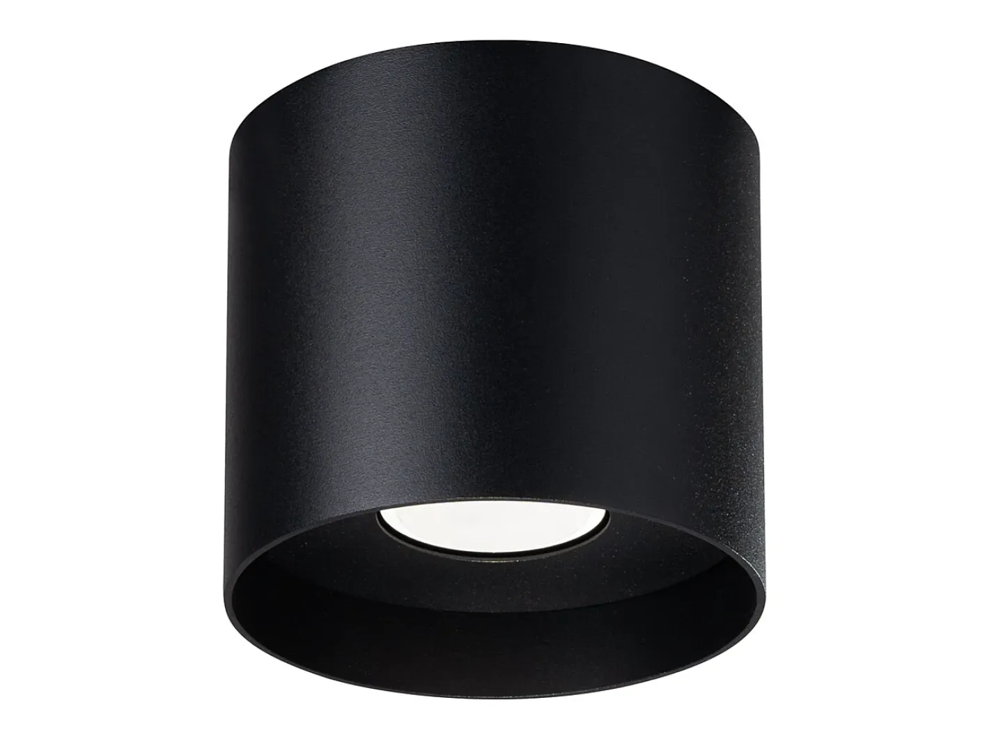 Online Sollux Lighting Lámparas de techo Shiis minimalista de aluminio - 1 fuentes luminosas 3000K - L.12 x A.11 cm - Negro