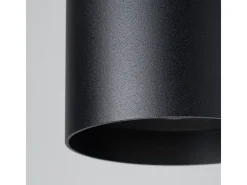 Online Sollux Lighting Lámparas de techo Shiis minimalista de aluminio - 1 fuentes luminosas 3000K - L.12 x A.11 cm - Negro