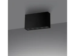 Sale Sollux Lighting Lámparas De Techo Sole Minimalista De Aluminio - 5 Fuentes Luminosas - L.13,7 X A.8,3 Cm - Negro