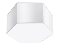 Sollux Lighting Plafón-Lámparas de techo Solinia moderno de CLORURO DE POLIVINILO - 2 fuentes luminosas 3000K - L.30,5 x A.15,5 cm - Blanco