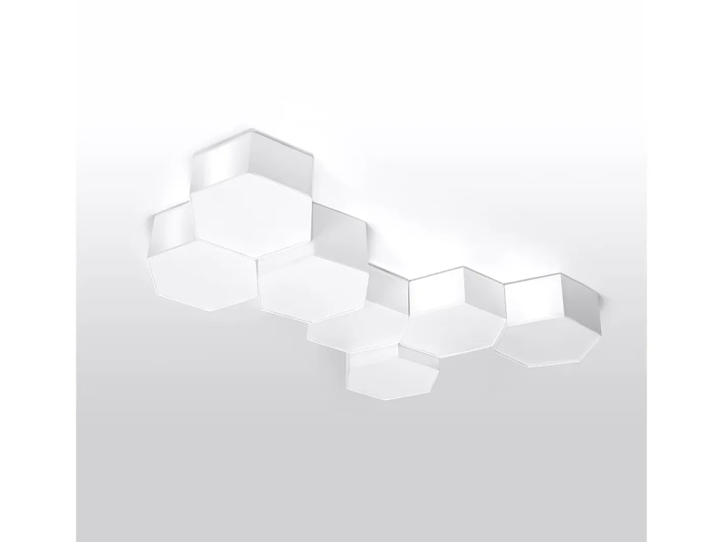 Sollux Lighting Lámparas de techo Solinia moderno de CLORURO DE POLIVINILO - 2 fuentes luminosas 3000K - L.30,5 x A.13,5 cm - Blanco Discount