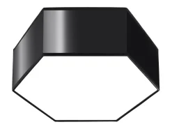Sollux Lighting Plafón-Lámparas de techo Solinia moderno de CLORURO DE POLIVINILO - 2 fuentes luminosas 3000K - L.30,5 x A.11,5 cm - Negro