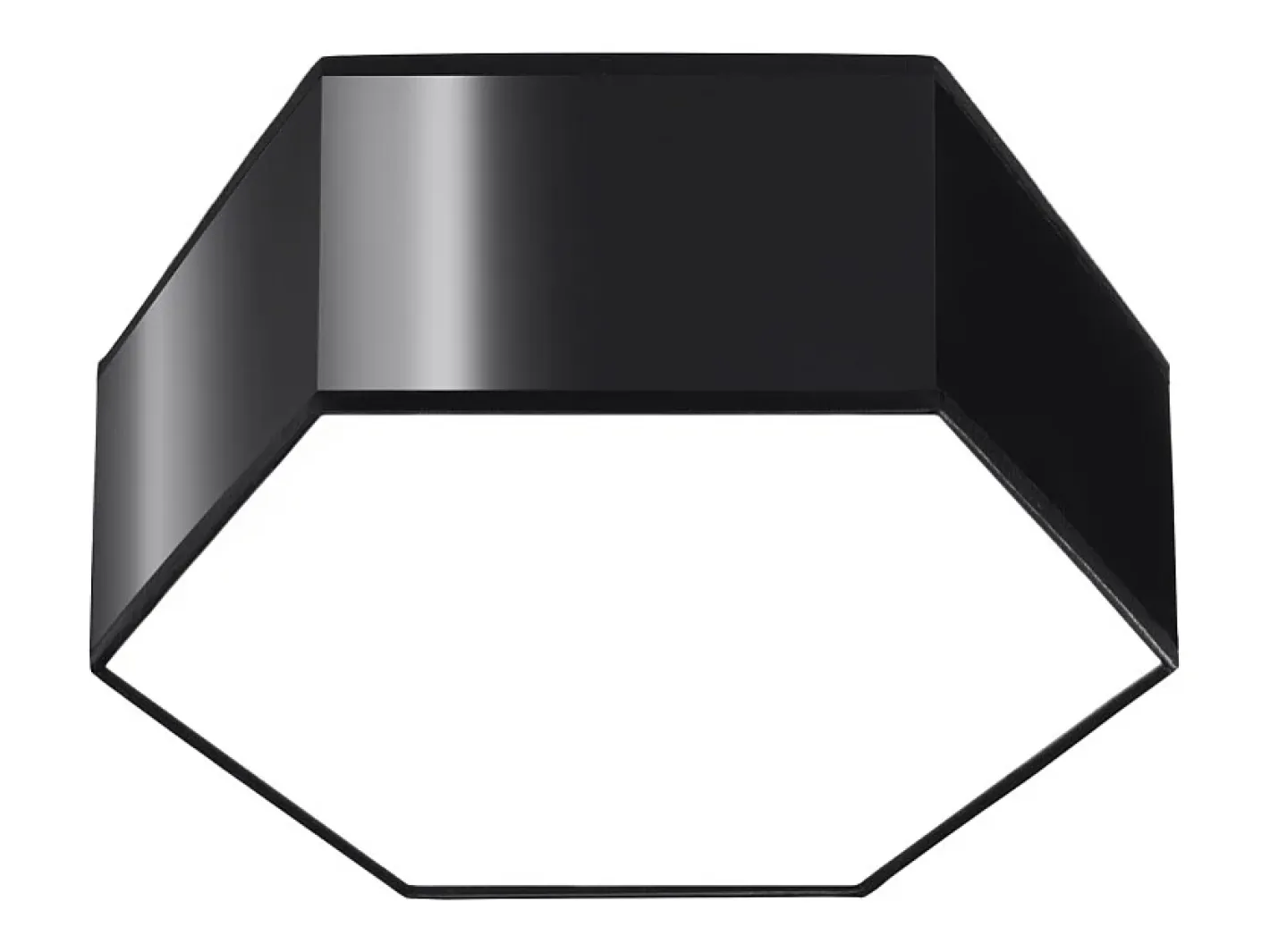 Sollux Lighting Plafón-Lámparas de techo Solinia moderno de CLORURO DE POLIVINILO - 2 fuentes luminosas 3000K - L.30,5 x A.11,5 cm - Negro