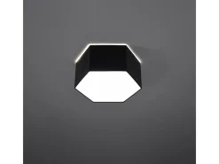 Sale Sollux Lighting Lámparas de techo Solinia moderno de CLORURO DE POLIVINILO - 2 fuentes luminosas 4000K - L.30,5 x A.13,5 cm - Negro