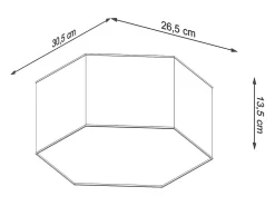Sollux Lighting Plafón-Lámparas de techo Solinia moderno de CLORURO DE POLIVINILO - 2 fuentes luminosas 4000K - L.30,5 x A.13,5 cm - Blanco