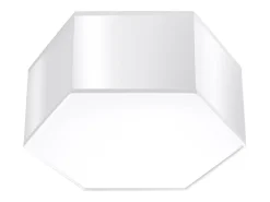 Sollux Lighting Plafón-Lámparas de techo Solinia moderno de CLORURO DE POLIVINILO - 2 fuentes luminosas 4000K - L.30,5 x A.13,5 cm - Blanco