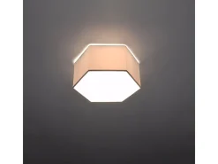 Sollux Lighting Plafón-Lámparas de techo Solinia moderno de CLORURO DE POLIVINILO - 2 fuentes luminosas 4000K - L.30,5 x A.13,5 cm - Blanco
