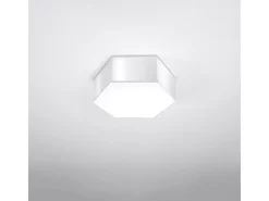 Sollux Lighting Lámparas de techo Solinia moderno de CLORURO DE POLIVINILO - 2 fuentes luminosas 3000K - L.30,5 x A.11,5 cm - Blanco Clearance