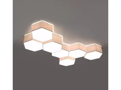 Sollux Lighting Lámparas de techo Solinia moderno de CLORURO DE POLIVINILO - 2 fuentes luminosas 3000K - L.30,5 x A.11,5 cm - Blanco Clearance