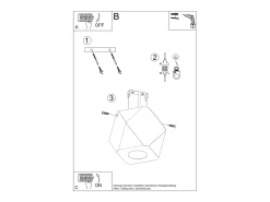 Sollux Lighting Lámparas de techo Timberix escandinavo de madera - 1 fuentes luminosas 4000K - L.12 x A.12 cm - madera natural Color natural claro Clearance