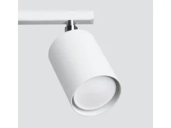 New Sollux Lighting Lámparas de techo Torim minimalista de acero - 3 fuentes luminosas 3000K - L.46 x A.20 cm - Blanco