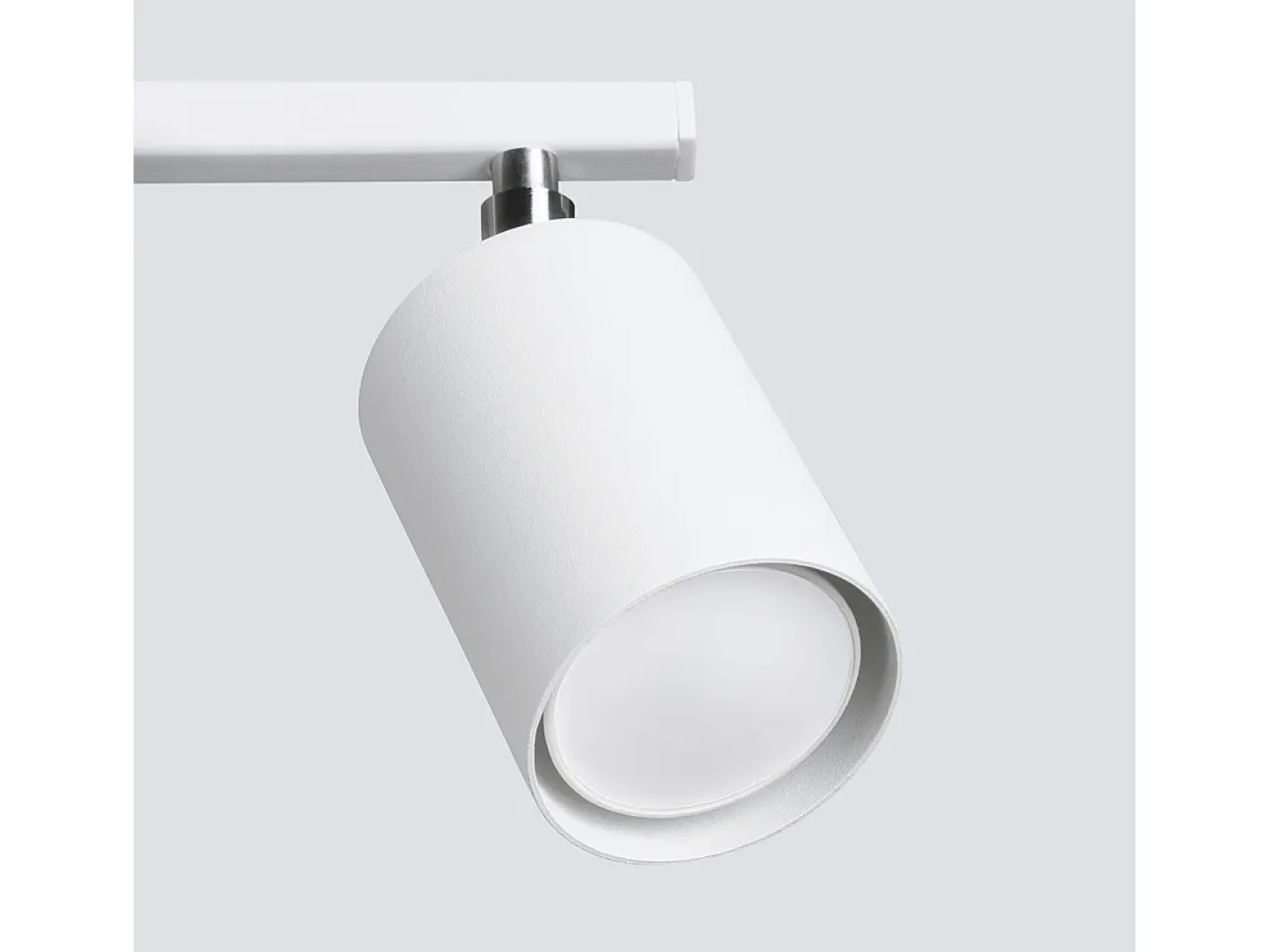 New Sollux Lighting Lámparas de techo Torim minimalista de acero - 3 fuentes luminosas 3000K - L.46 x A.20 cm - Blanco