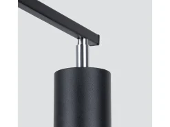 Outlet Sollux Lighting Lámparas de techo Torim minimalista de acero - 3 fuentes luminosas 4000K - L.46 x A.20 cm - Negro