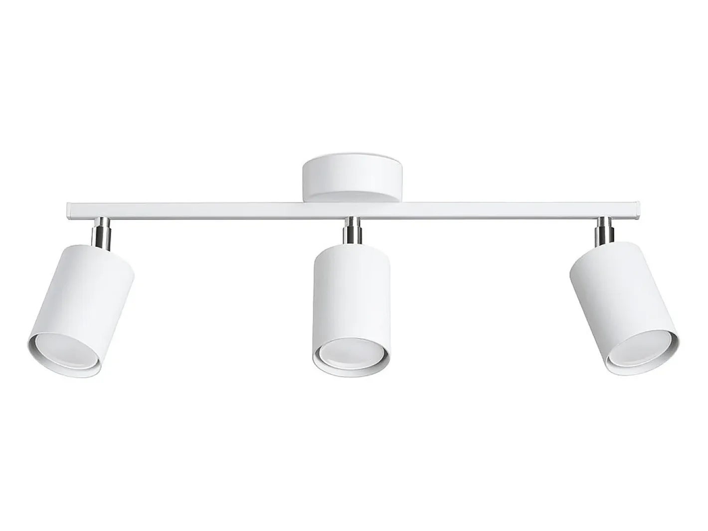 New Sollux Lighting Lámparas de techo Torim minimalista de acero - 3 fuentes luminosas 4000K - L.46 x A.20 cm - Blanco