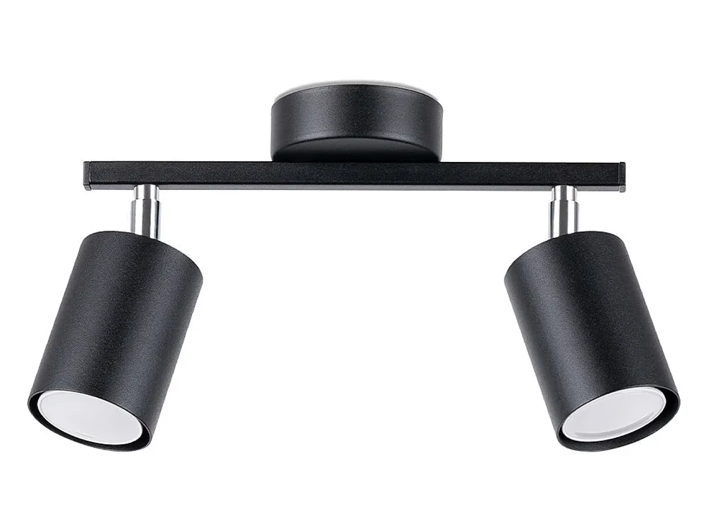 Sollux Lighting Lámparas de techo Torim minimalista de acero - 2 fuentes luminosas 4000K - L.26 x A.20 cm - Negro Discount