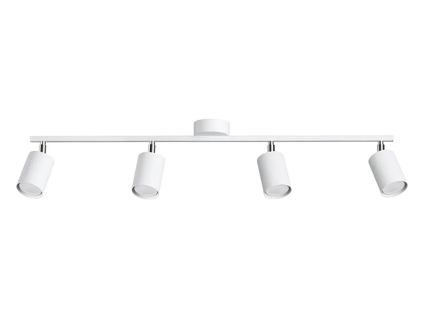 Hot Sollux Lighting Lámparas de techo Torim moderno de acero - 4 fuentes luminosas 3000K - L.100 x A.20 cm - Blanco