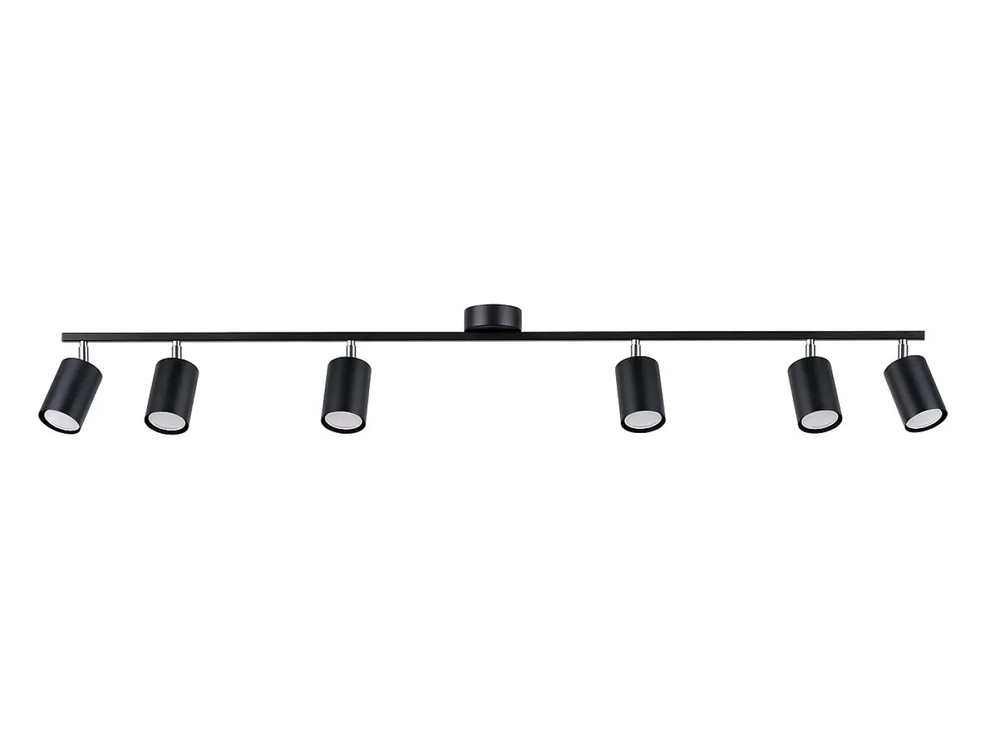 Sollux Lighting Lámparas de techo Torim moderno de acero - 6 fuentes luminosas 3000K - L.135 x A.20 cm - Negro Online