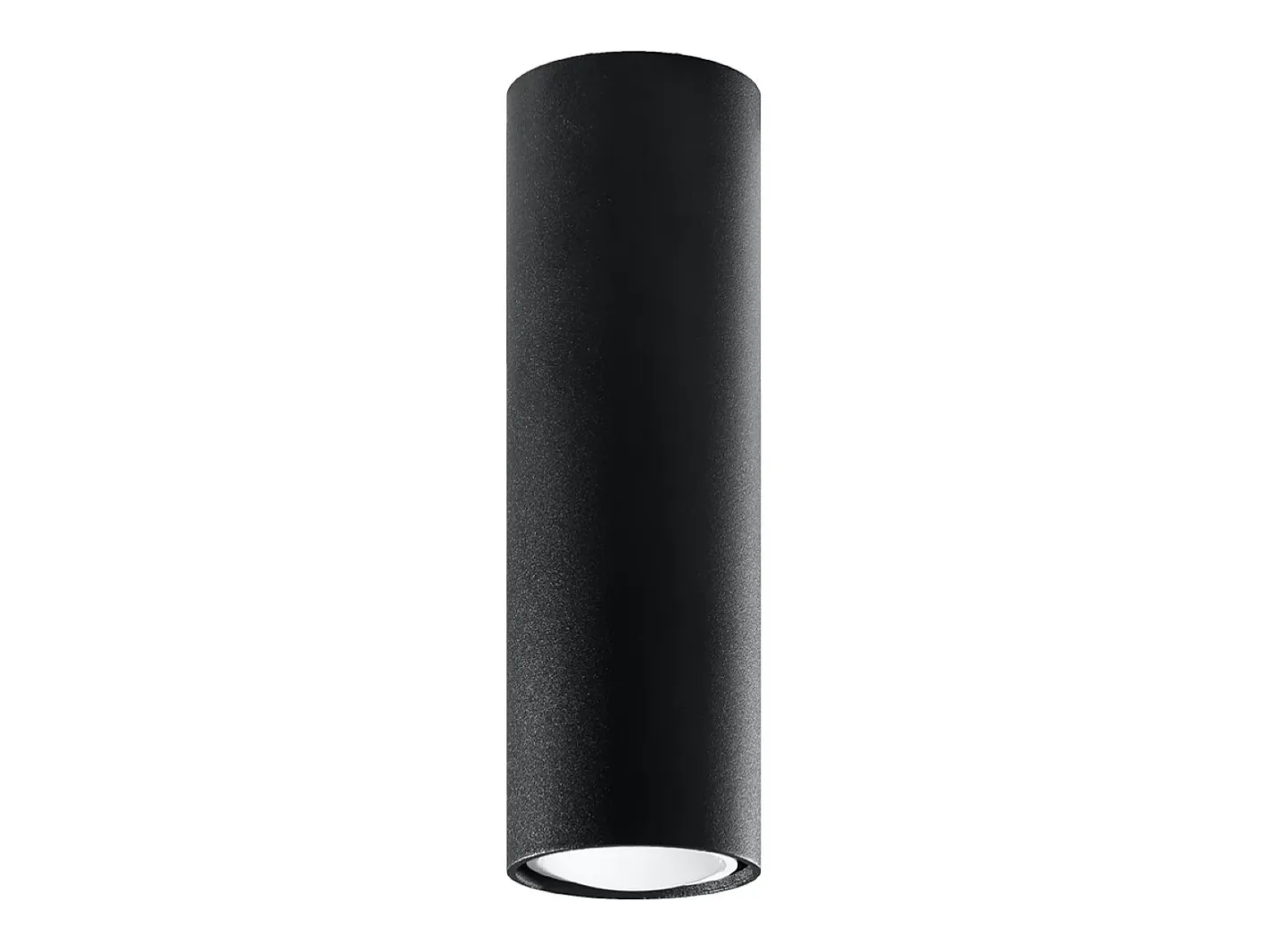 Discount Sollux Lighting Lámparas de techo Toris moderno de acero - 1 fuentes luminosas 4000K - L.6 x A.20 cm - Negro