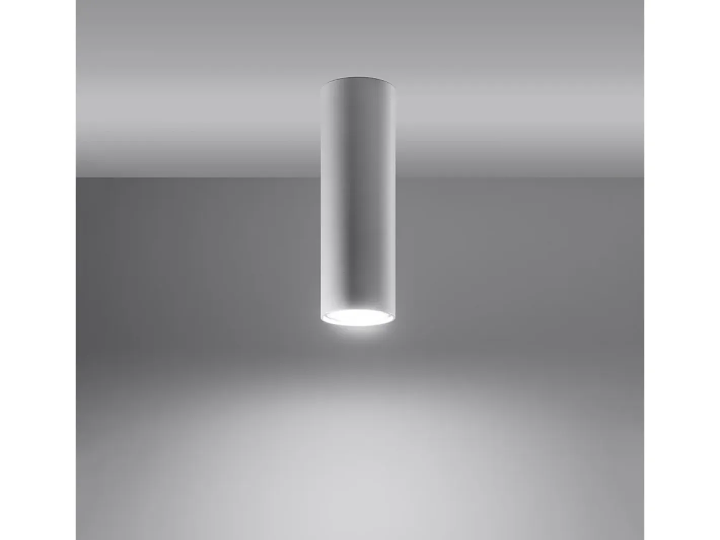 Sollux Lighting Lámparas de techo Toris moderno de acero - 1 fuentes luminosas 4000K - L.6 x A.20 cm - Blanco Outlet