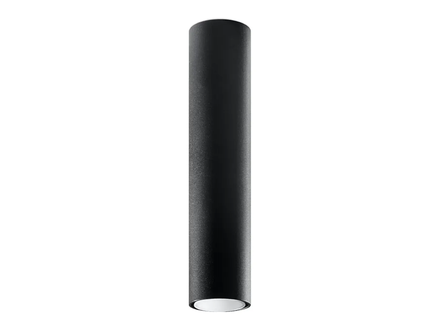 Sollux Lighting Lámparas de techo Toris moderno de acero - 1 fuentes luminosas 4000K - L.6 x A.40 cm - Negro