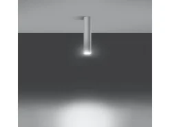Sollux Lighting Lámparas de techo Toris moderno de acero - 1 fuentes luminosas 4000K - L.6 x A.30 cm - Blanco Outlet