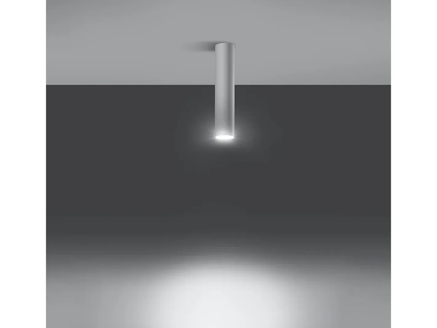Sollux Lighting Lámparas de techo Toris moderno de acero - 1 fuentes luminosas 4000K - L.6 x A.30 cm - Blanco Outlet