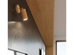 Best Sollux Lighting Lámparas de techo Vorix escandinavo de madera - 4 fuentes luminosas 4000K - L.80 x A.20 cm - roble Marru00f3n
