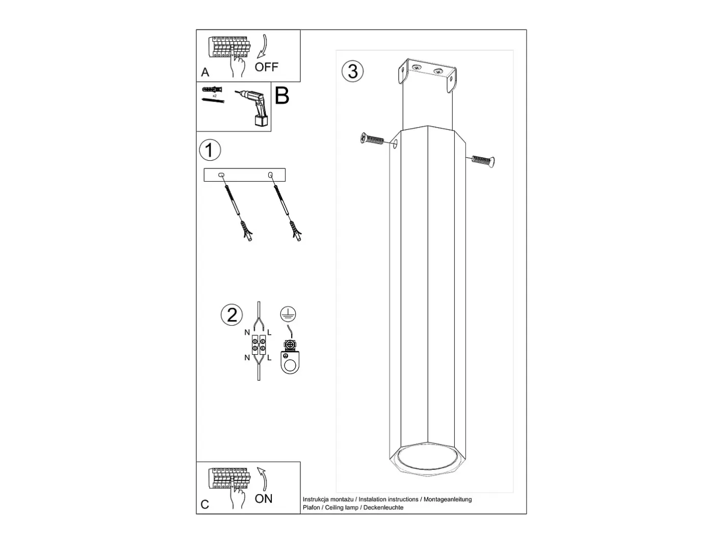 Sollux Lighting Plafón-Lámparas de techo Xenor escandinavo de madera - 1 fuentes luminosas 4000K - L.6 x A.30 cm - roble Marru00f3n