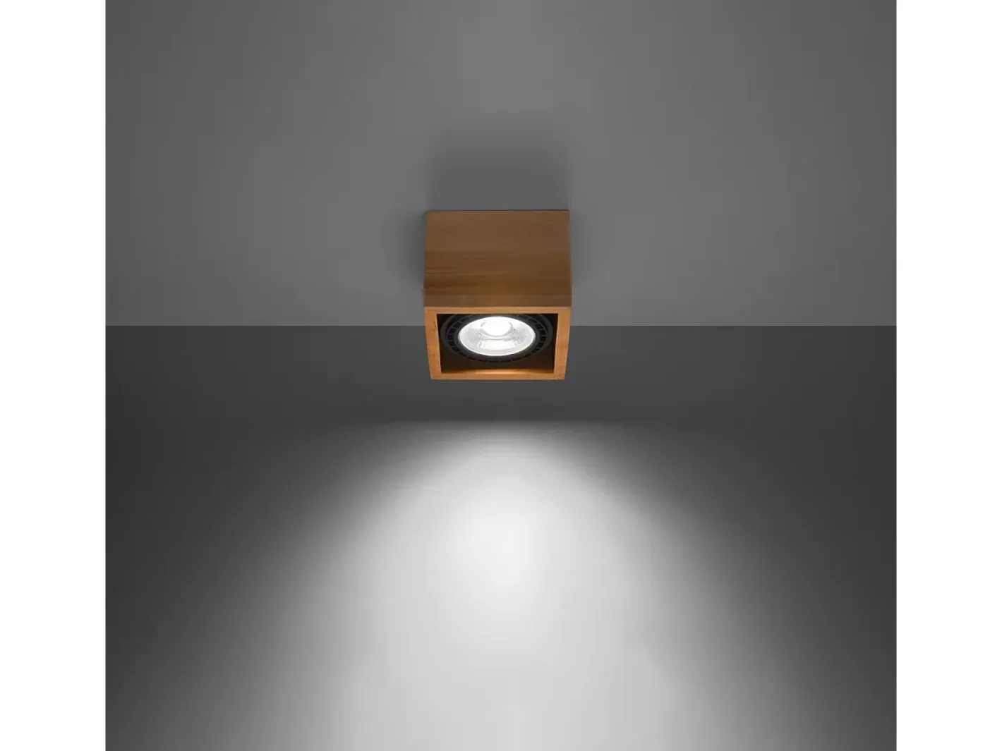 Sollux Lighting Lámparas de techo Zentra escandinavo de madera - 1 fuentes luminosas 4000K - L.14 x A.10 cm - madera natural Color natural claro Discount