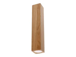 Sollux Lighting Lámparas de techo Zezu escandinavo de madera - 1 fuentes luminosas 4000K - L.6 x A.30 cm - roble Marru00f3n