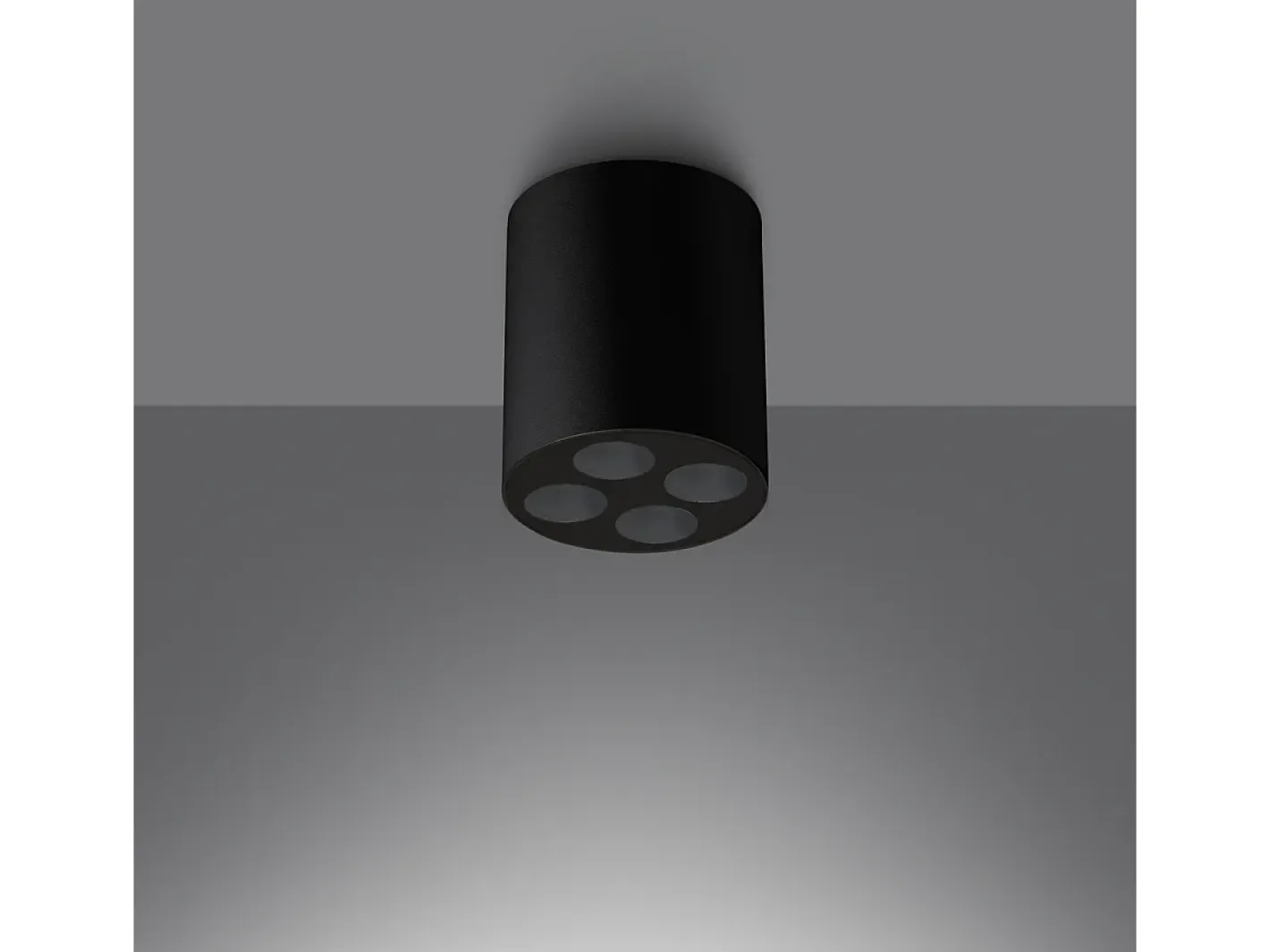 Sollux Lighting Lámparas De Techo Zoe Minimalista De Aluminio - 4 Fuentes Luminosas - L.7,2 X A.8,3 Cm - Negro Discount