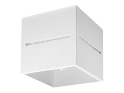 Sollux Lighting Plafón-Lámparas de techo Zorbo moderno de aluminio - 1 fuentes luminosas 4000K - L.10 x A.10 cm - Blanco