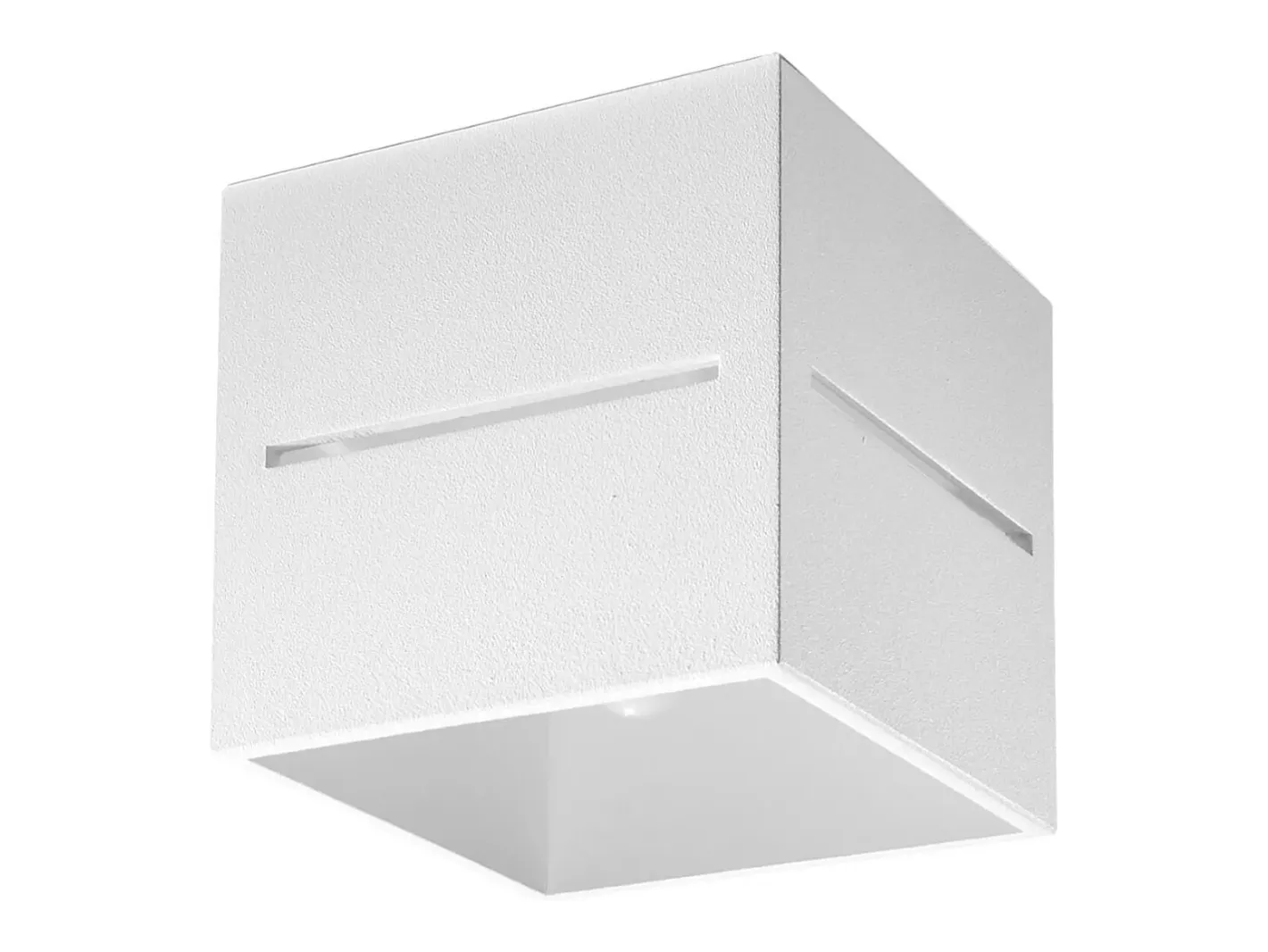 Sollux Lighting Plafón-Lámparas de techo Zorbo moderno de aluminio - 1 fuentes luminosas 4000K - L.10 x A.10 cm - Blanco