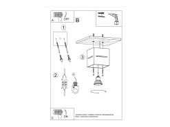 Sollux Lighting Plafón-Lámparas de techo Zorbo moderno de aluminio - 1 fuentes luminosas 4000K - L.10 x A.10 cm - Blanco