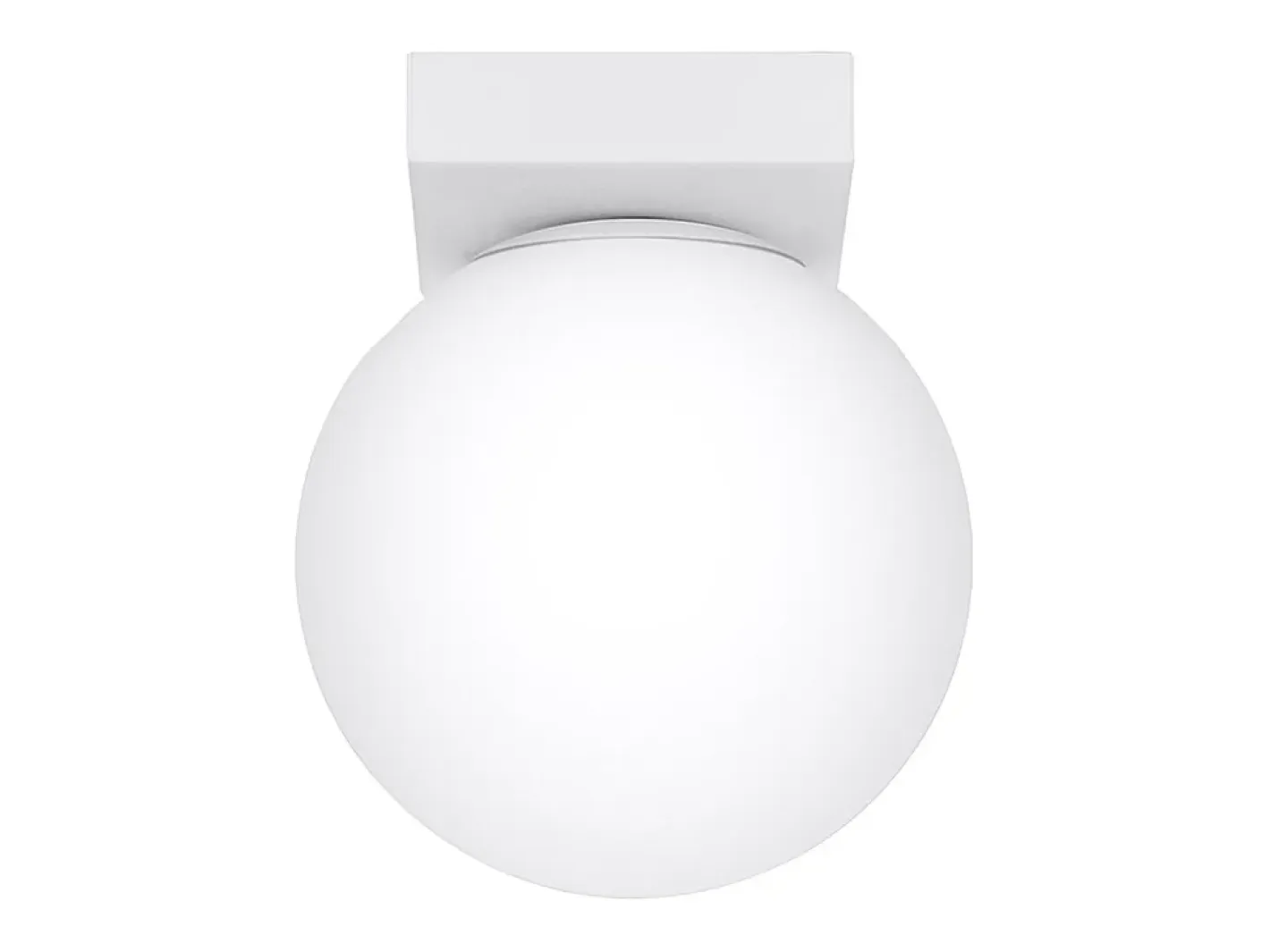 Sollux Lighting Lámparas de techo Zynfi moderno de acero/vidrio - 1 fuentes luminosas 4000K - L.12 x A.14,5 cm - Blanco