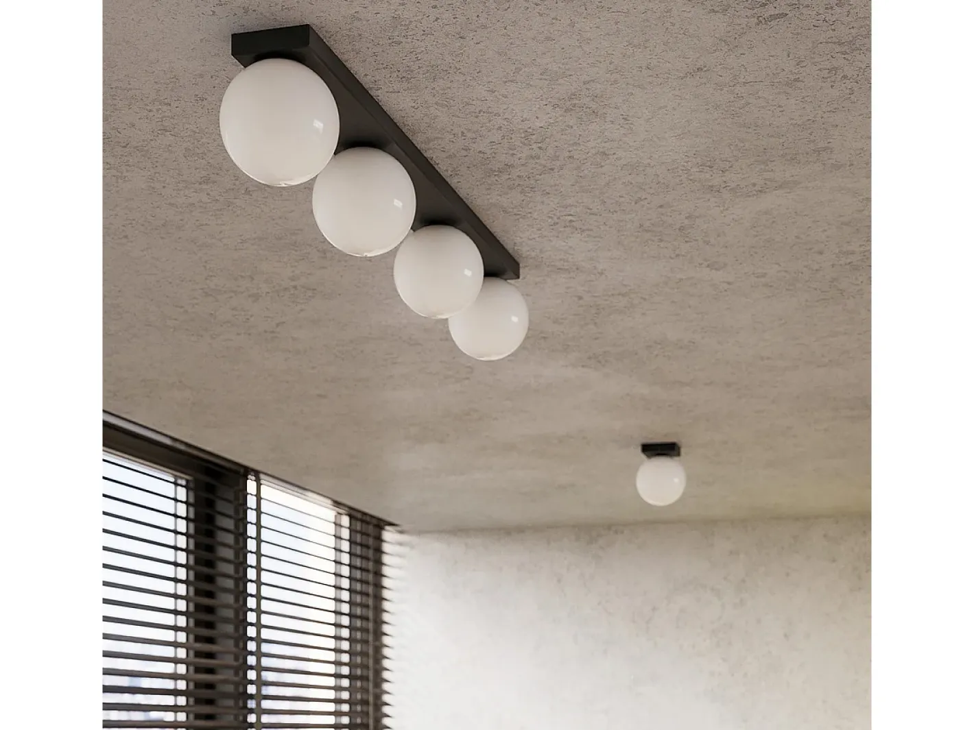 Sollux Lighting Lámparas de techo Zynfi moderno de acero/vidrio - 3 fuentes luminosas 4000K - L.50 x A.14,5 cm - Negro Hot