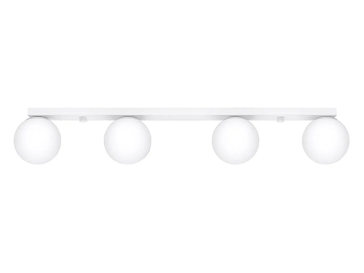 Sollux Lighting Lámparas de techo Zynfi moderno de acero/vidrio - 4 fuentes luminosas 3000K - L.88 x A.14,5 cm - Blanco Best