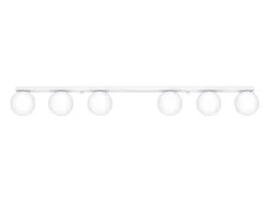 Sollux Lighting Lámparas de techo Zynfi moderno de acero/vidrio - 6 fuentes luminosas 4000K - L.120 x A.14,5 cm - Blanco Online