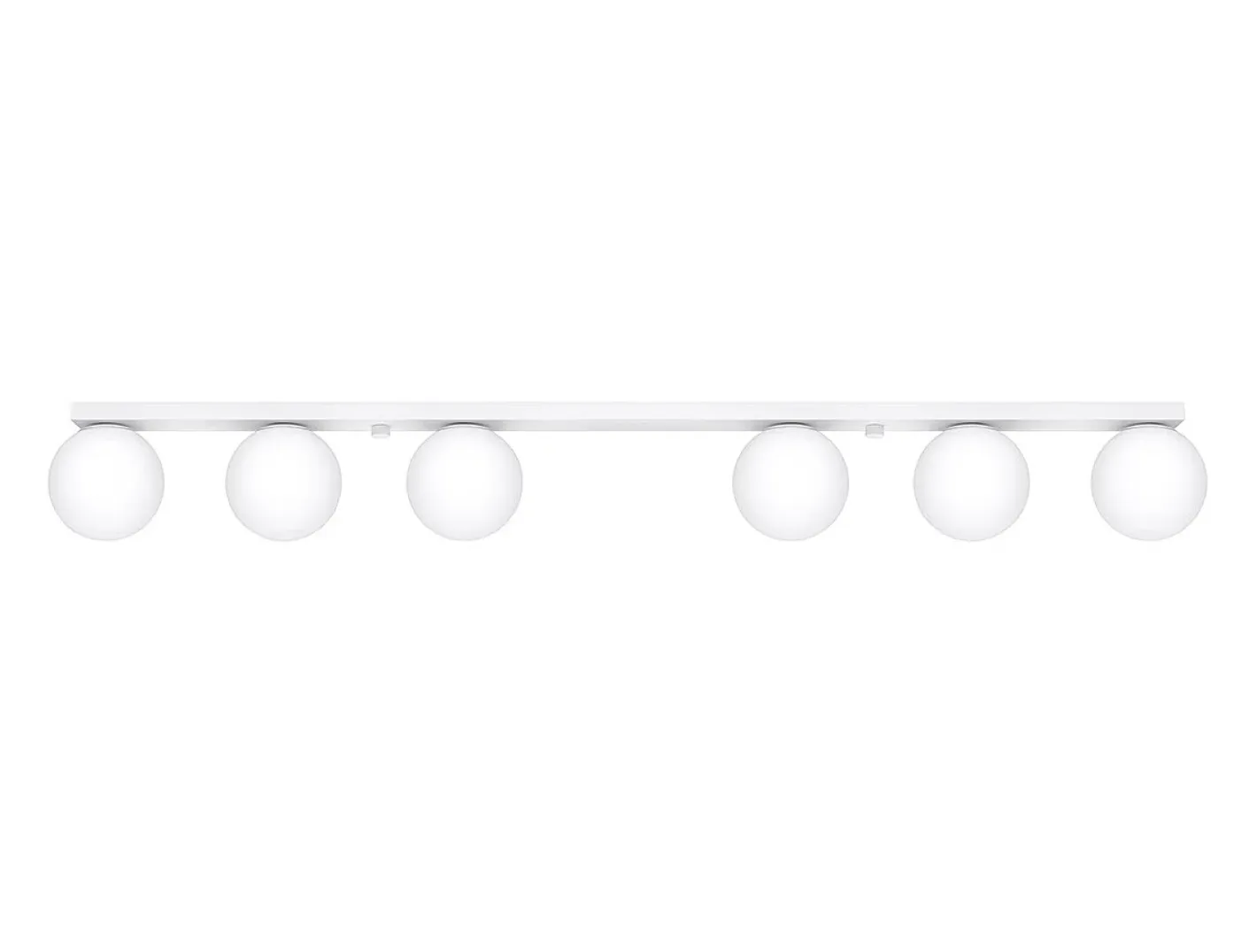 Sollux Lighting Lámparas de techo Zynfi moderno de acero/vidrio - 6 fuentes luminosas 4000K - L.120 x A.14,5 cm - Blanco Online