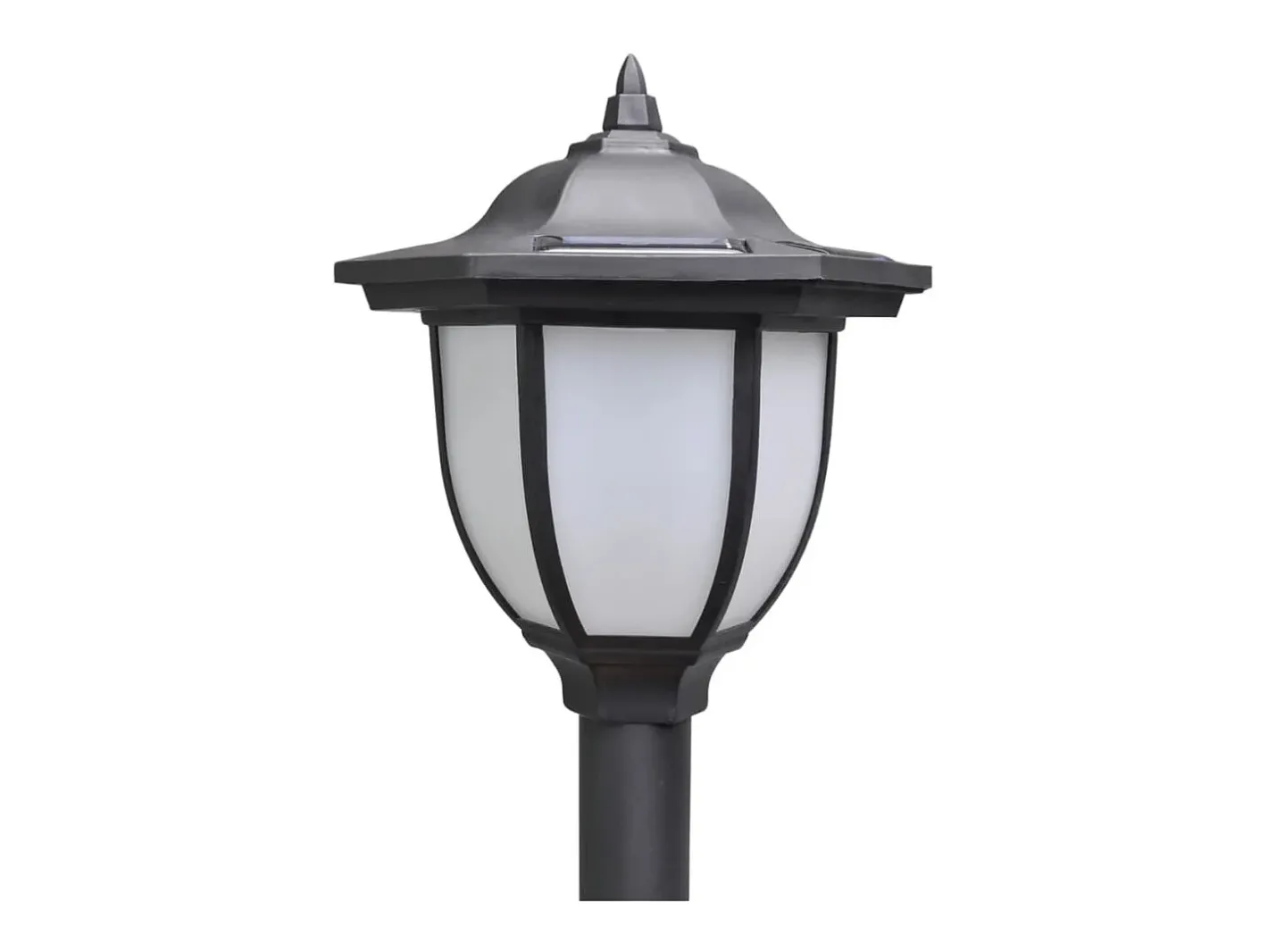 Iluminación Exterior-Lámparas solares de jardín con valla de cadena ES542640 Gris