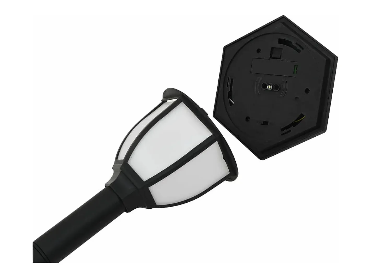 Lámparas solares LED exterior 3 uds ES599179 Negro Discount