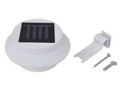 Lámparas solares para valla exterior 12 uds LED negro ES874771 Blanco Discount