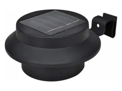 Iluminación Exterior-Lámparas solares para valla exterior 12 uds LED ES155044 Negro