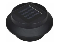 Iluminación Exterior-Lámparas solares para valla exterior 12 uds LED ES155044 Negro