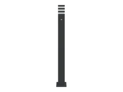 Iluminación Exterior-Lámparas suelo exterior con sensor 3 uds aluminio 110 cm ES668949 Negro