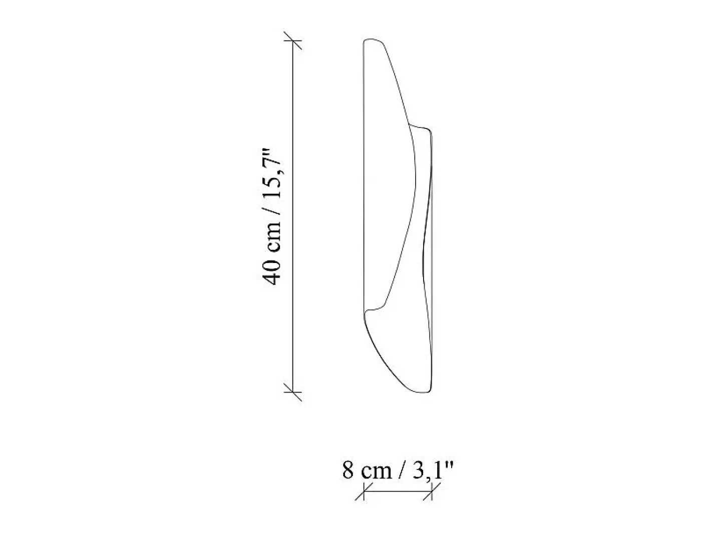 OZAIA Lote de 2 apliques de pared de metal - Alt. 40 x P 11 cm - Alt. 40 x P 11 cm - LYNOR Dorado