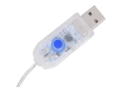 vidaxl Guirnalda Luminosa-Luces estrella y luna 138 LEDs blanco frío con control remoto